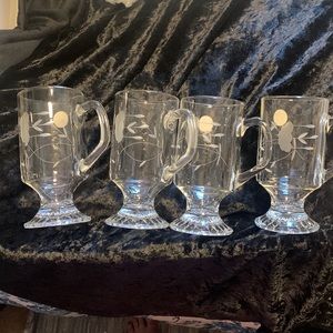 Set of 4 Princess House “Heritage” Collection Irish Coffee Mugs new in box